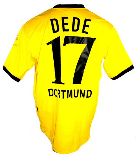 Goool Borussia Dortmund Trikot 17 Dede 2003/04 BVB E-on Gelb Signiert Herren XL