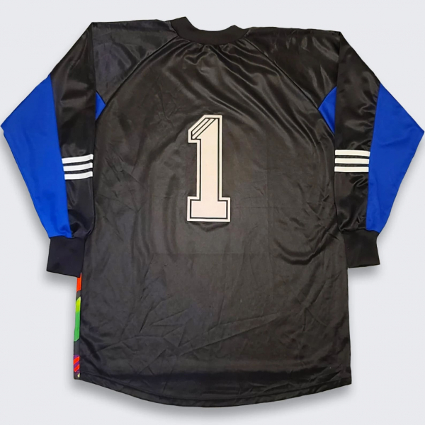 Adidas vintage Torwart-Trikot Grafiti 90er 1990 1991 1992 1993 1994 1995 1996 number 1 Herren XL