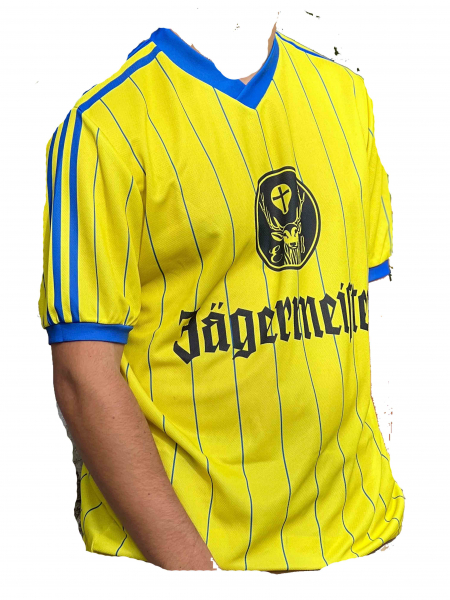 Original Eintracht Braunschweig Trikot Jägermeister 1982/83 gelb retro Herren M