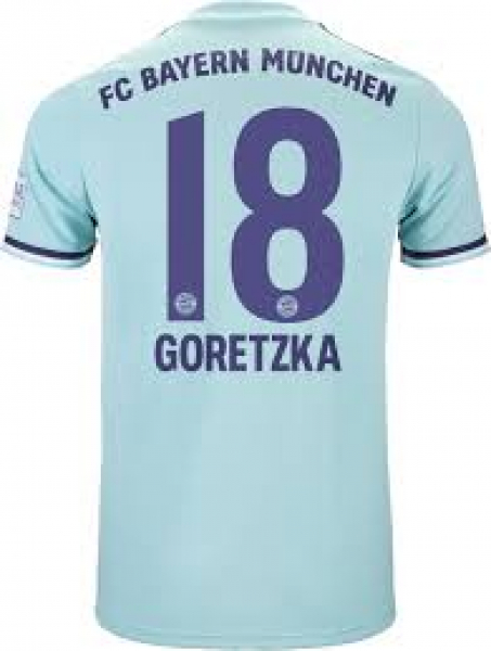 Adidas FC Bayern München Trikot 18 Leon Goretzka 2018/19 Telekom ash green/purple Herren L