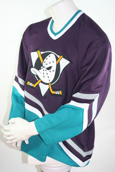 CCM Anaheim Mighty Ducks Trikot NHL Walt disney Eishockey Shirt Blau Away Herren M oder XL