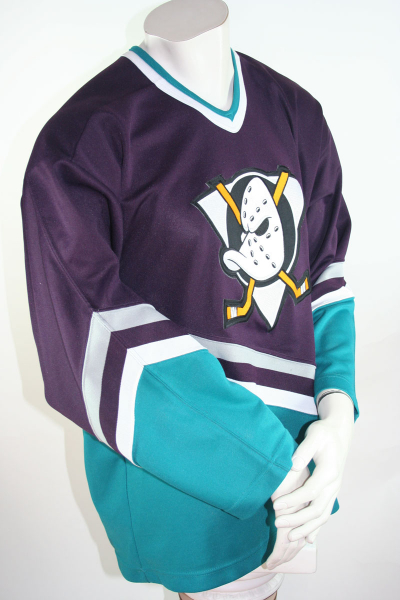 CCM Anaheim Mighty Ducks Trikot NHL Walt disney Eishockey Shirt Blau Away Herren M oder XL