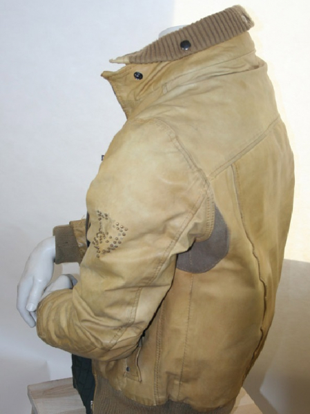 Jack & Jones Leder Jacke Lederjacke Beige Braun GZSZ Philip Höfer Herren L