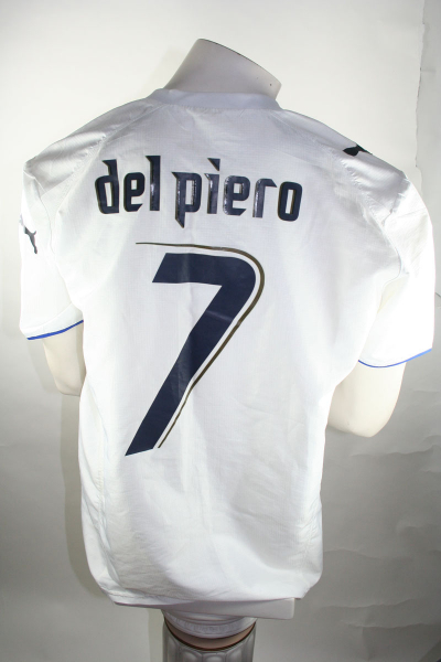 Puma Italien Trikot 7 Del Piero WM 2006 Weltmeister Weiß Herren M