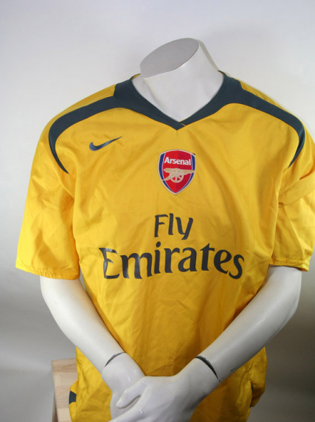 Nike FC Arsenal London Trikot 4 Cesc Fabregas 2005/06 CL Finale gelb Herren XL