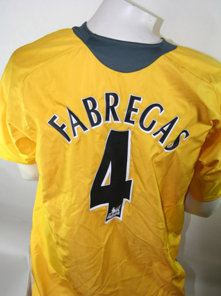 Nike FC Arsenal London Trikot 4 Cesc Fabregas 2005/06 CL Finale gelb Herren XL