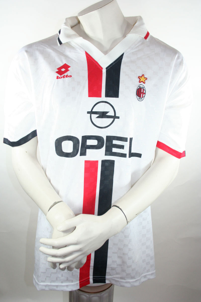 AC Mailand Trikot 18 Roberto Baggio 1996/97 Opel Adidas XL Match Worn