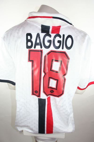AC Mailand Trikot 18 Roberto Baggio 1996/97 Opel Adidas XL Match Worn