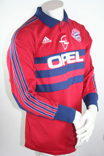 Adidas FC Bayern München Torwart Trikot 1 Oliver Kahn 1997-1998-1999 Rot Opel Herren S = M (L)