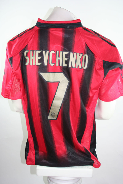 Adidas AC Mailand Trikot 7 Andrij Schewtschenko Shevchenko 2004/2005 Rot/Schwarz Herren XL