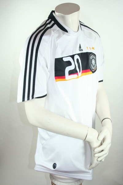Adidas Germany jersey 20 Lukas Podolski Euro 2008 home white men's L or XXL