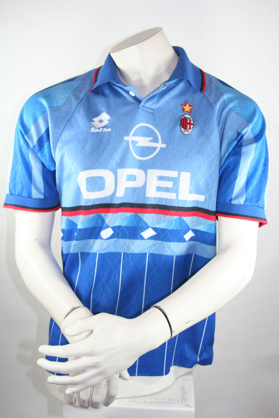 Lotto AC Milan camiseta 1995/1996 18 Roberto Baggio azul/roja S-M