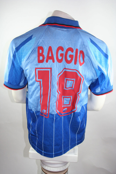 Lotto AC Milan camiseta 1995/1996 18 Roberto Baggio azul/roja S-M