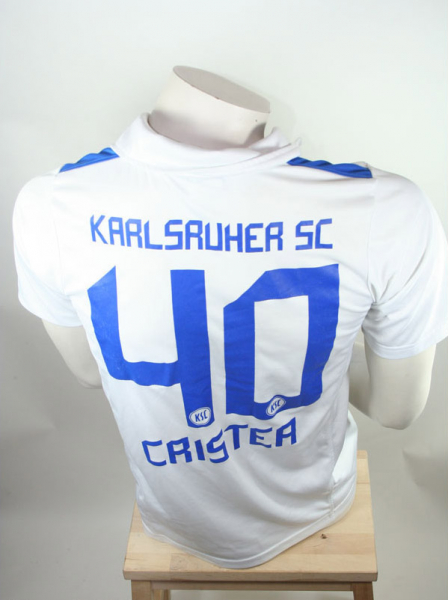 Nike Karlsruher SC Trikot 40 Andrei Cristea 2011/12 Weiß Klaiber Markisen Herren S