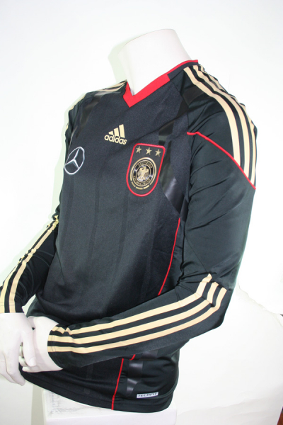 Adidas Germany jersey match worn Bastian Schweinsteiger 2010 Techfit black Mercedes Benz DFB men's L