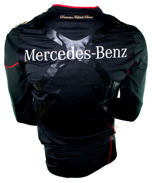Adidas Germany jersey match worn Bastian Schweinsteiger 2010 Techfit black Mercedes Benz DFB men's L