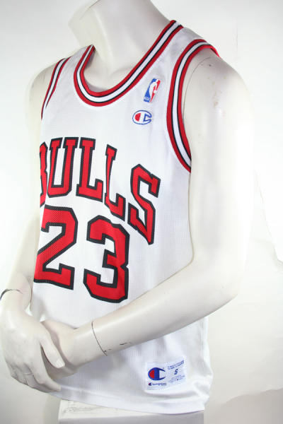 Champion Chicago Bulls Trikot 23 Michael Air Jordan Weiß weiss NBA Herren M oder XXL = US 52
