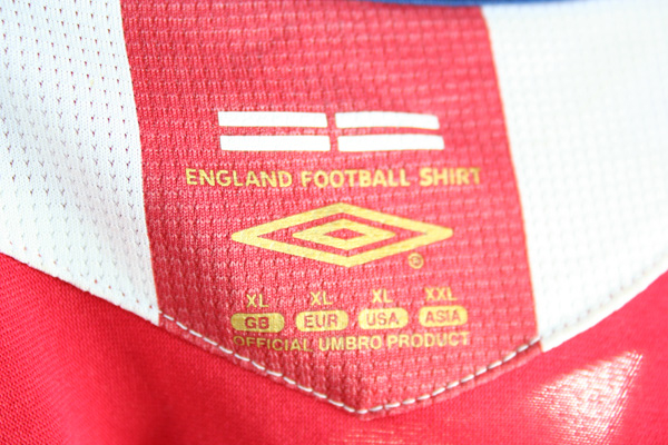 Umbro England Trikot 6 John Terry WM 2006 Away Rot Herren XL