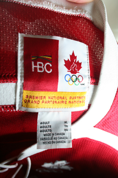 HBC Canada Kanada Eishockey Trikot "Turin 2006" Olympischen Spiele Rot Herren XL
