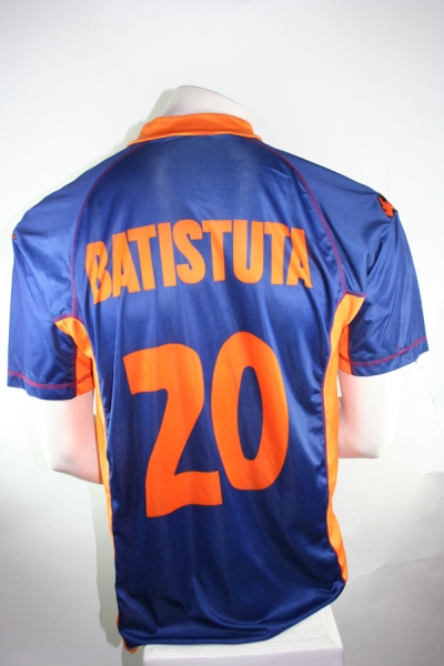 Kappa As Rom jersey 20 Batistuta Gabriel 2000/01 batigol navy orange men's L