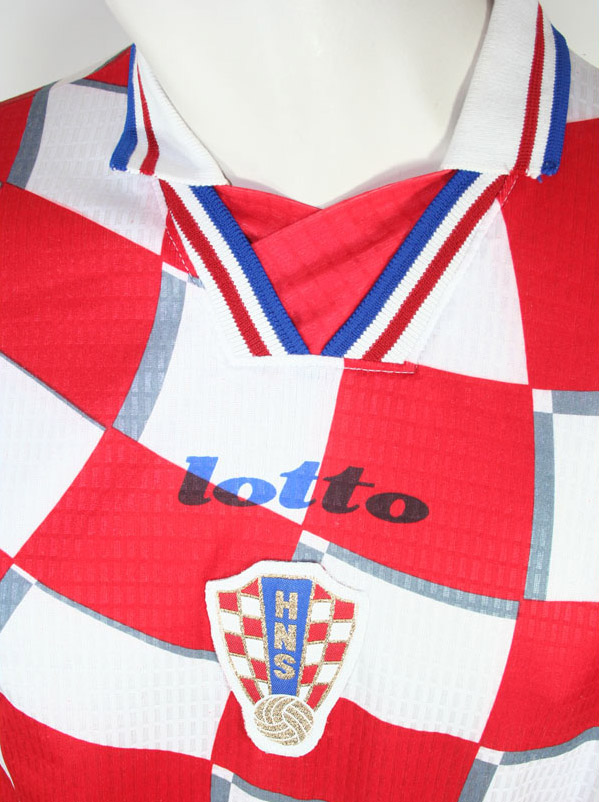 Lotto Croacia camiseta 9 Davor Suker copa del mondo 1998 senor XL