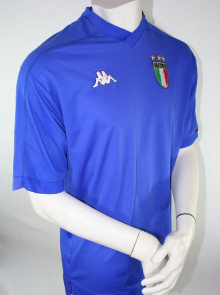 Kappa Italien Trikot 1998 - 2000 blau heim herren XL (Italien Trikot Kappa Größe XL Original)