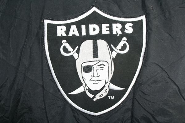 Pro Line Los Angeles Raiders Oakland jacket jersey black NFL men's L