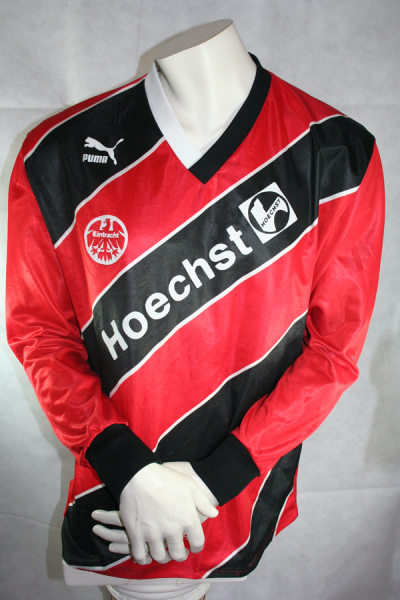 Puma Eintracht Frankfurt Trikot 1987/88 hoechst schwarz rot Herren XL