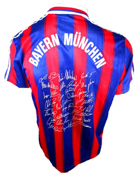 Adidas FC Bayern Munich jersey Team signed 1995/97 Limited Edition men's S