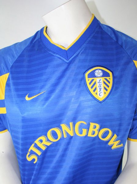 Nike Leeds United jersey 7 Robbie Keane 2001/02 Strongbow blue men's S