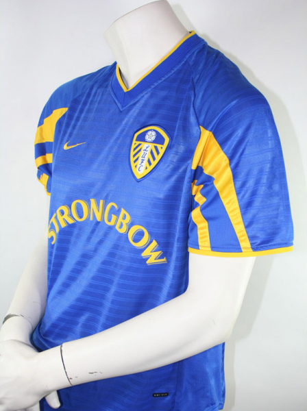 Nike Leeds United jersey 7 Robbie Keane 2001/02 Strongbow blue men's S