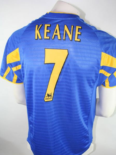 Nike Leeds United jersey 7 Robbie Keane 2001/02 Strongbow blue men's S