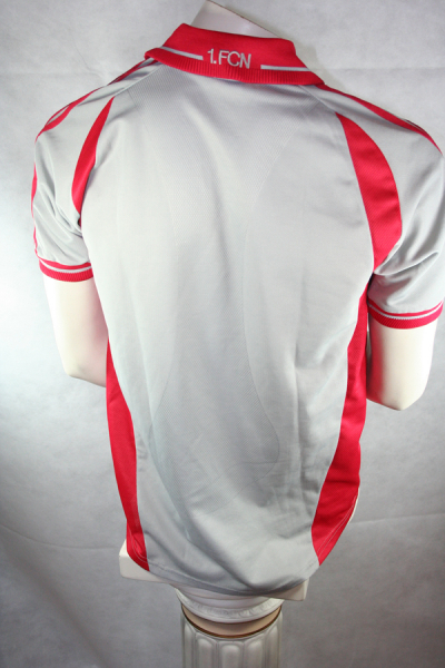 Adidas 1 FC Nürnberg Trikot 2000/01 Auswärts Adecco Grau rot Herren S-M und Kinder 176 cm
