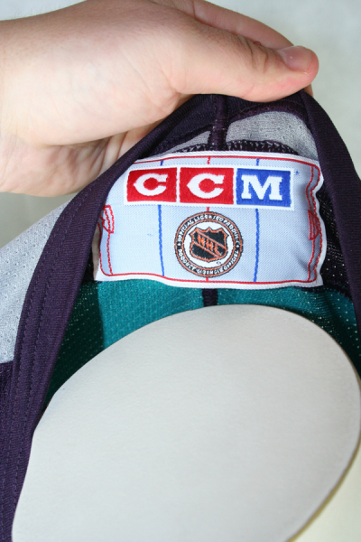 CCM Anaheim Mighty Ducks Trikot NHL Weiß Eishockey 1993-95 Herren S