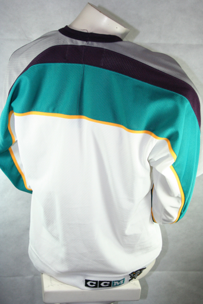 CCM Anaheim Mighty Ducks Trikot NHL Weiß Eishockey 1993-95 Herren S