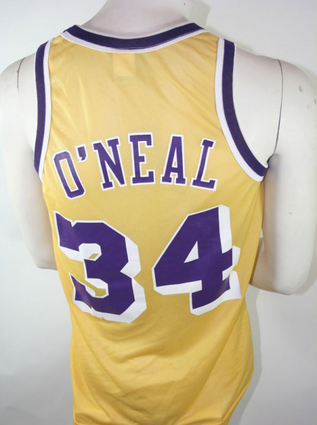 Champion L.A. Los Angeles Lakers Trikot 34 Shaquille o'Neal NBA Gelb Herren S