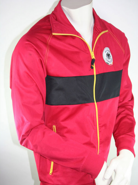 Original Deutschland Jacke offizielle DFB Trainingsjacke Rot Herren L