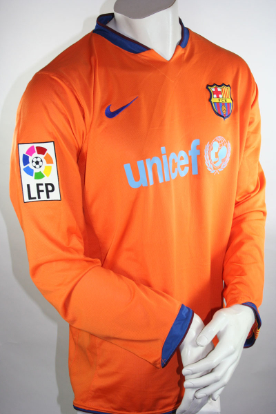 Nike Fc Barcelona jersey 20 Deco 2006/07 longsleeve Match worn Unicef men's XL