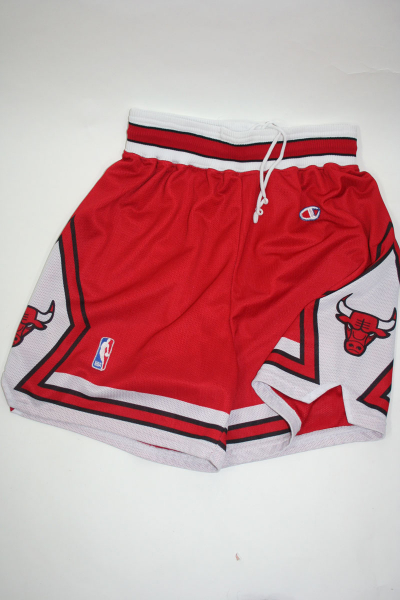 Champion Chicago Bulls Hose Shorts Rot Rodman Pippen Michael Air Jordan Herren XL und 2XL/XXL