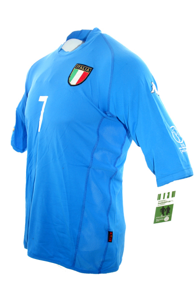 Kappa Italia camiseta 7 Alessandro Del Piero copa del mondo 2002 azul senor XL/XXL/2XL