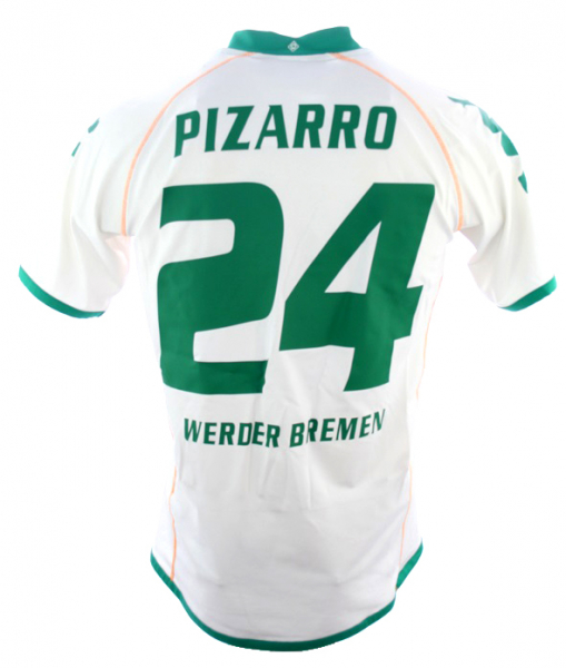 Kappa SV Werder Bremen jersey 24 Claudio Pizarro 2008/09 home CL men's XL or XXL/2XL kids 164 cm