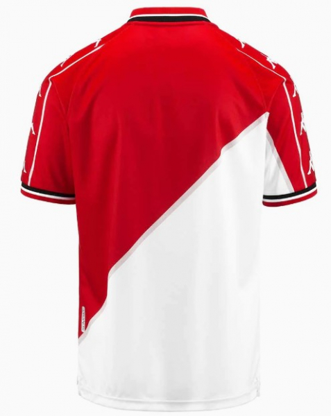 Kappa AS Monaco camiseta 1999/00 2000 rojo y blanco ASM no sponsor senor XL