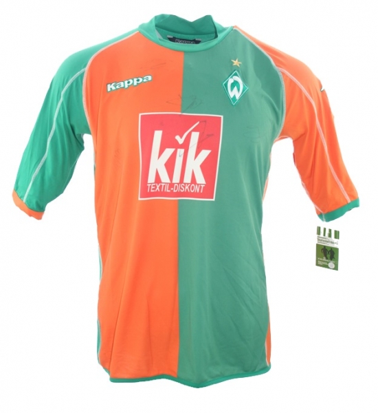 Kappa SV Werder Bremen Trikot 11 Miroslav Klose 2004/05 Papagei signiert Miro CL Herren XL/XXL
