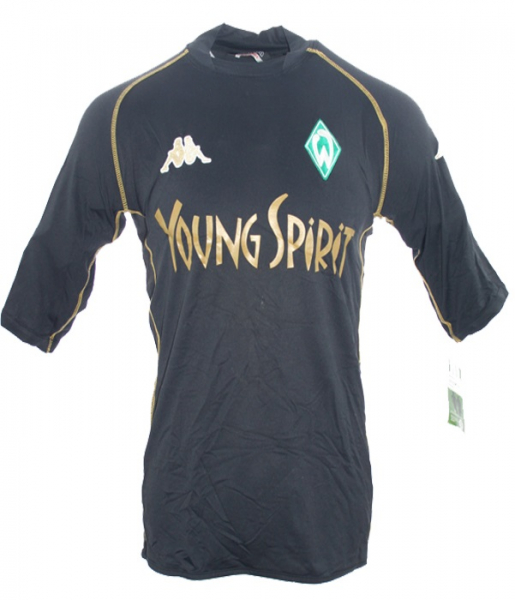 Kappa SV Werder Bremen Trikot 17 Ivan Klasnic 2003/04 Young Spirit Event schwarz Herren S