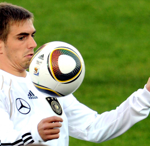 Adidas Deutschland Trikot Match worn Philipp Lahm 2010 weiß Mercedes Benz DFB Herren S - 176 cm