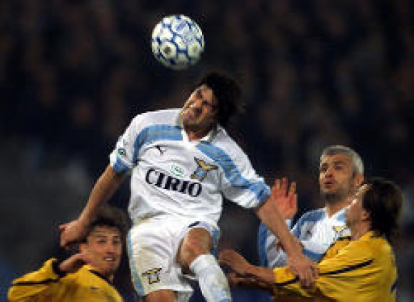 Puma Lazio Rom Trikot 9 Marcelo Salas 1999/2000 away Weiß/Blau Herren L/XL