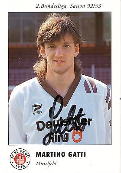 Patrick FC St. Pauli Trikot 11 Martino Gatti 1992/93 Deutscher Ring Neu Heim Herren XL oder XXL/2XL