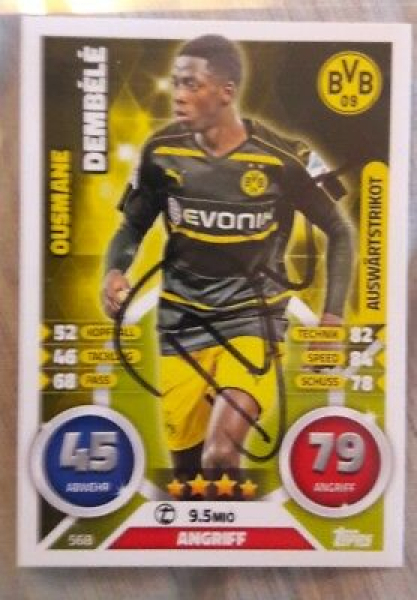 Puma Borussia Dortmund Trikot 7 Ousmane Dembélé 2016/17 BVB Evonik Schwarz Herren XL