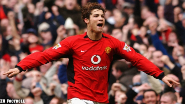 Nike Manchester United Trikot 7 Cristiano Ronaldo 2003/04 Vodafone rot Herren XL