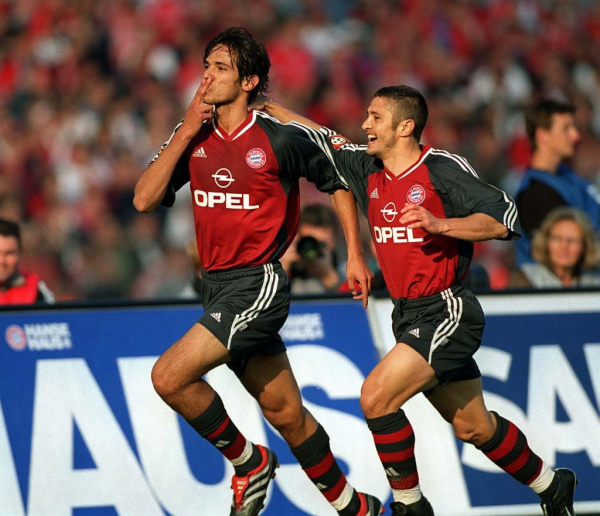 Adidas FC Bayern Múnich camiseta panthalones corto 2001/02 2002-03 T-mobile Opel home nino164 cm